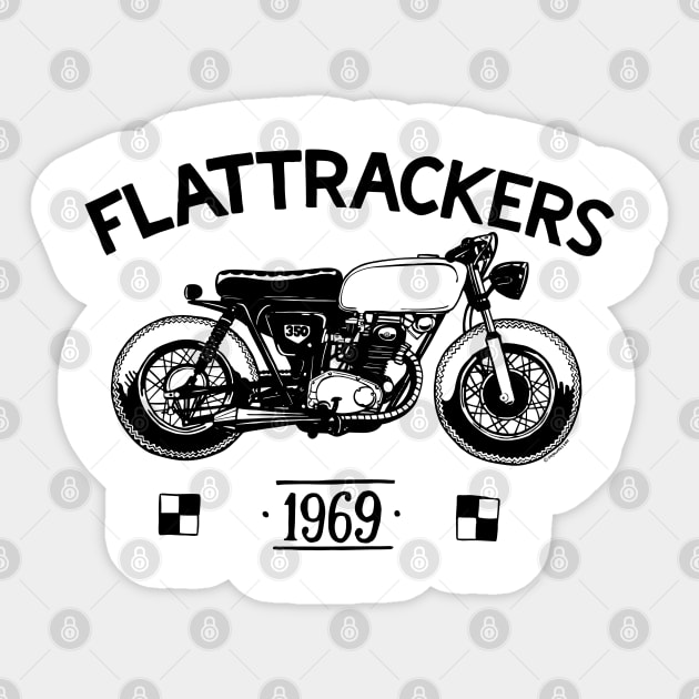 Flat Trackers Sticker by Siegeworks